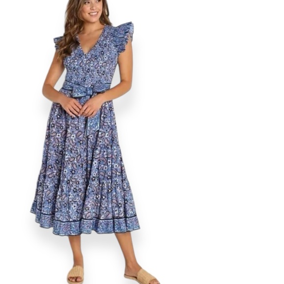 Cleobella • Autumn Midi Dress in Paisley Print NWOT - Picture 11 of 13